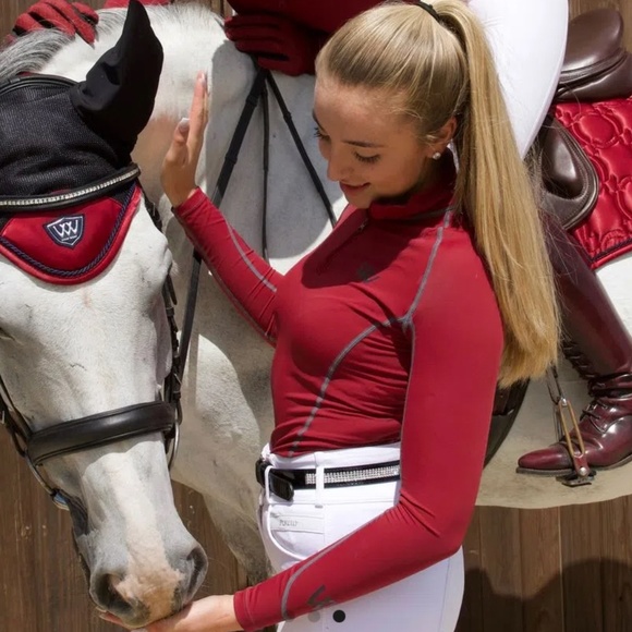 Woof Wear Performance Riding Shirt -Shiraz - Picture 1 of 11